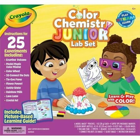 CRAYOLA Chemistry Lab Kit, Junior, Color, Ages 4-6 CYO747611